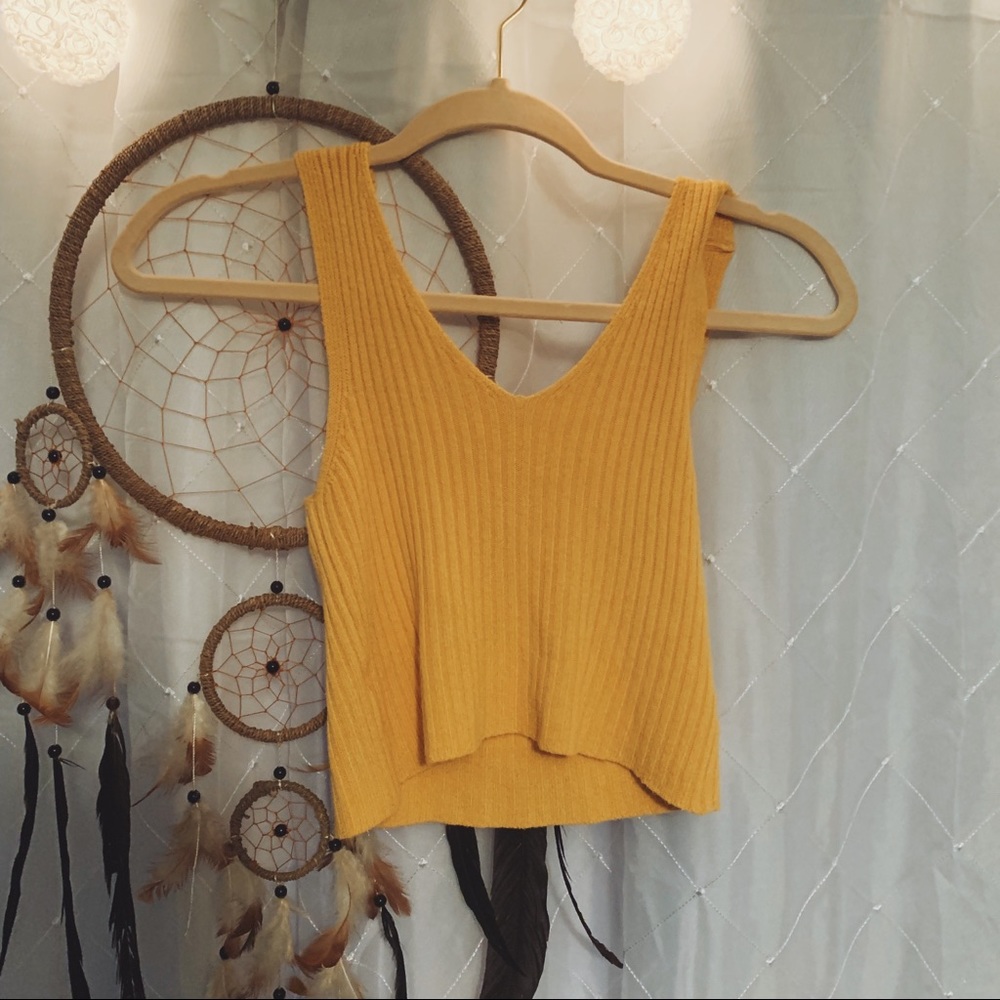 Brandy Melville Cropped Sweater Tank